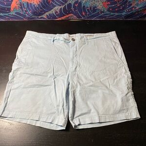 Goodfellow & Co Men's Sky Blue Flat Front Linden Shorts size 40